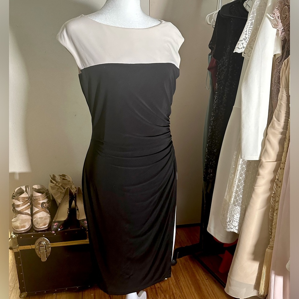 Formal Dress Black White